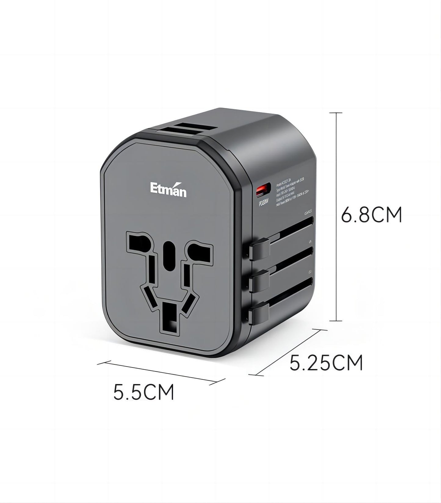 ⚡Uniwersalny globalny adapter podróżny
