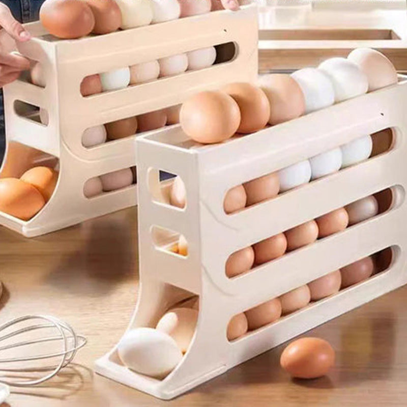🥚4-POZIOMOWY PRZECHYLNY STOJAK DO PRZECHOWYWANIA 🔥